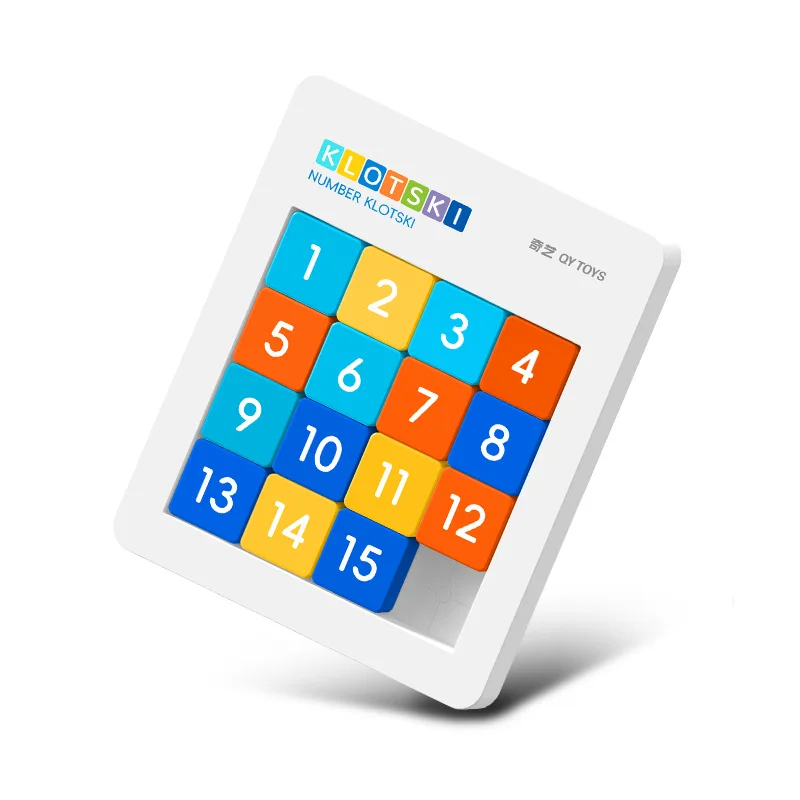 Qiyi Magnetic Digital 4x4 Huarongdao Macaron Puzzle Sliding Block Educational Toy for Kids