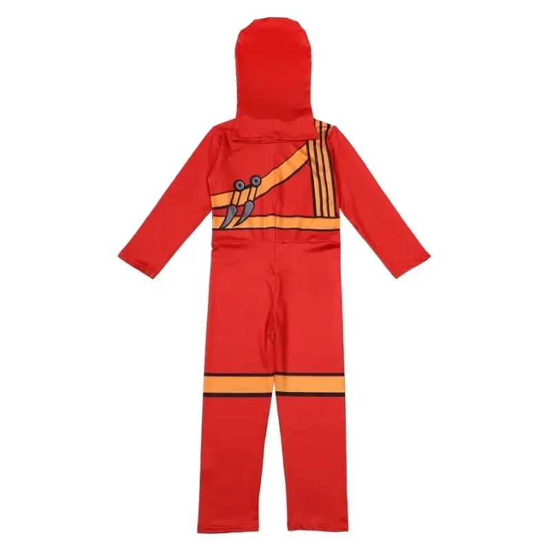 

CosplayGarçons japonais Ninja Onesie jouer Costume imprimé vert dessin animé Anime masque Costume japonais samouraï fourchette