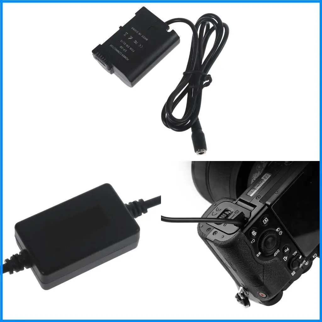 

Для Z5 Z6 Z6II Z7 Z7II V1 D7000, USB-кабель типа C до фиктивной батареи EN-EL15