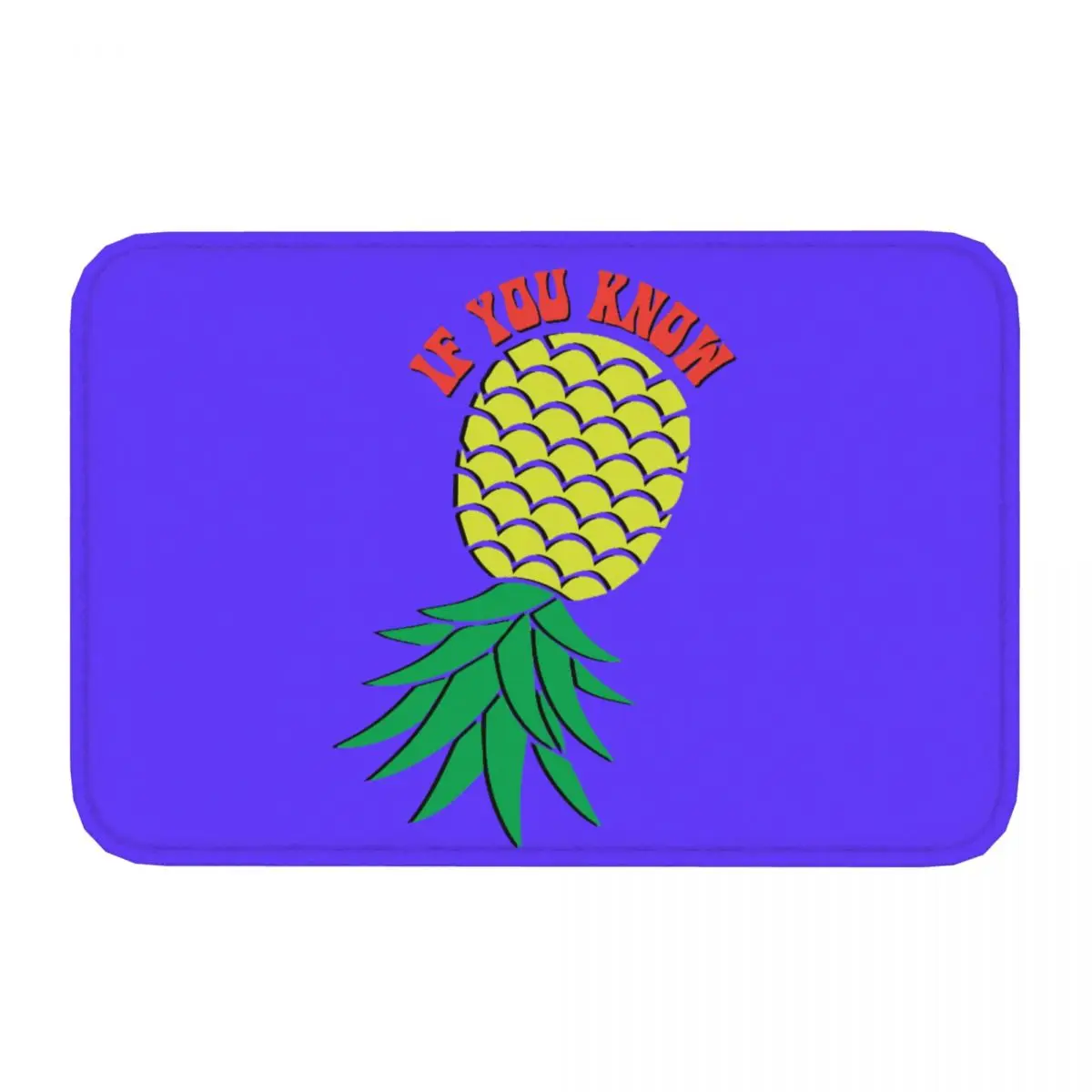 Pineapple Swinger Doormat Non-Slip Entrance Kitchen Bath Floor Door Mats Garage Rug Carpet Footpad