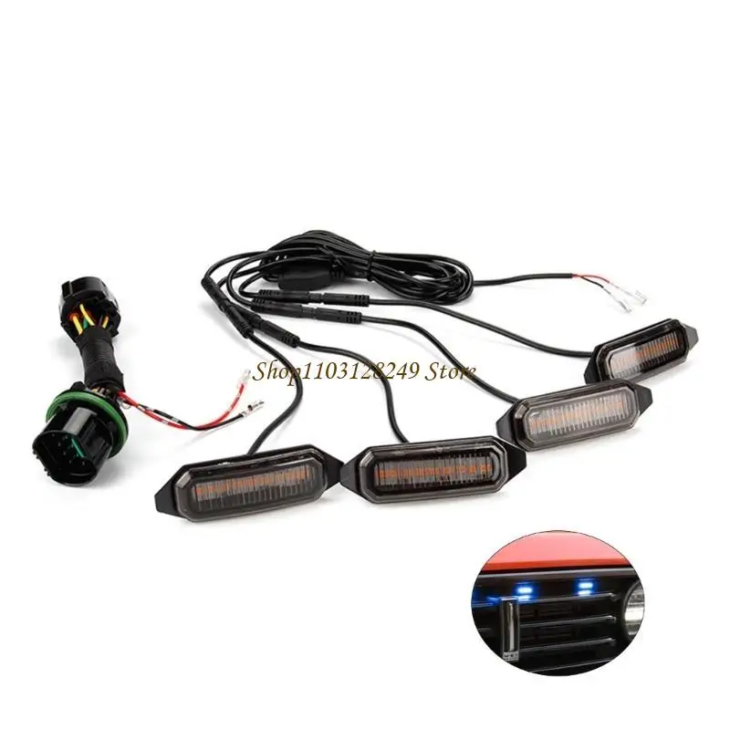N5KD Car LED Emergencys StrobesLight Grille Flashing Warning Beacon Hazard Caution Light Yellow Lamp for Tank300 Vehicles SUV