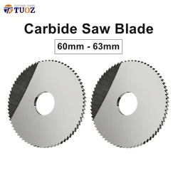 60mm 63mm d16 72T Tungsten Steel milling blade solid carbide circular saw blade blade milling cutter