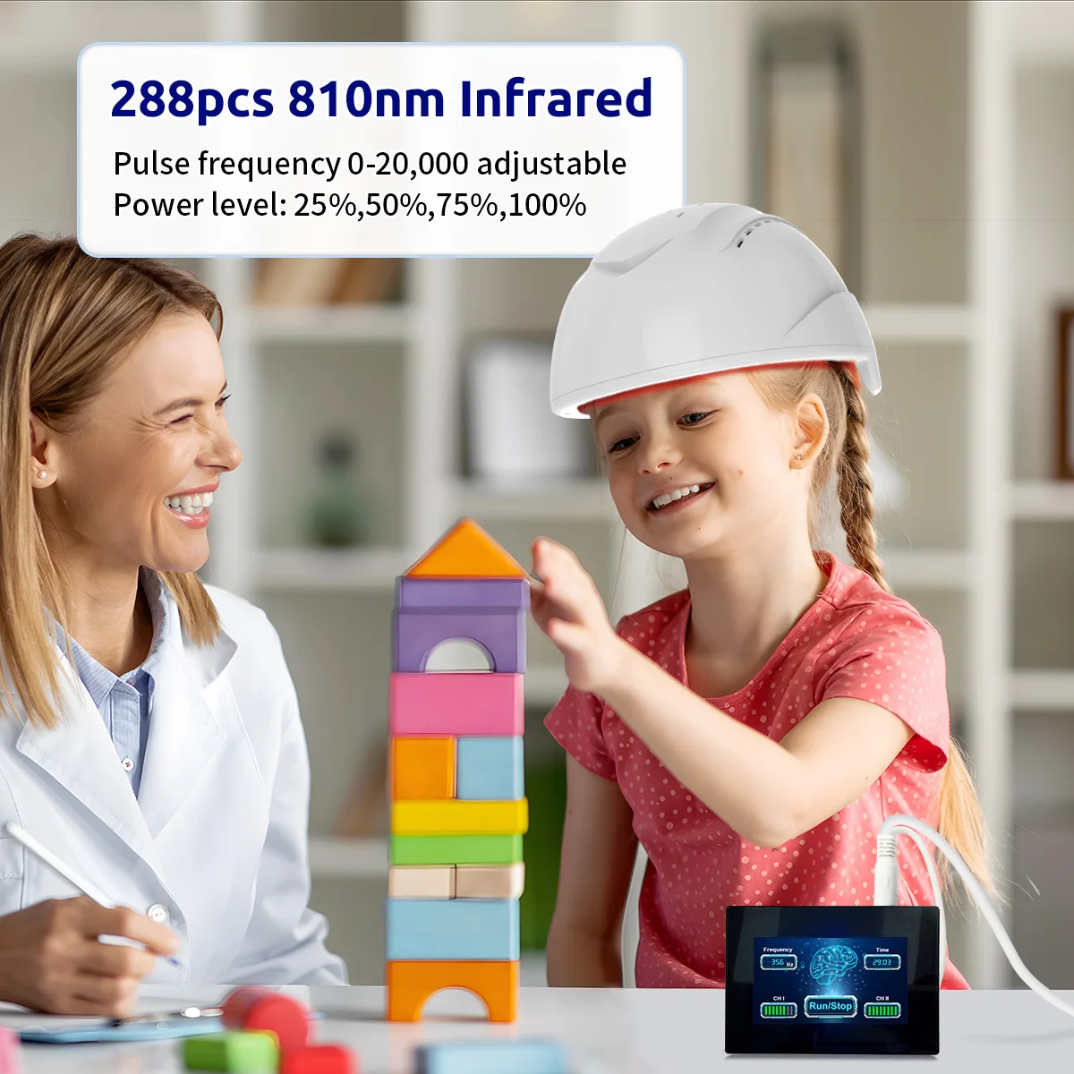 

Suyzeko фотобиомодуляция инфракрасный 810 нм стимуляция мозга терапия шлем светодиодный массажер для головы для поддержки мозга когнитивное усиление