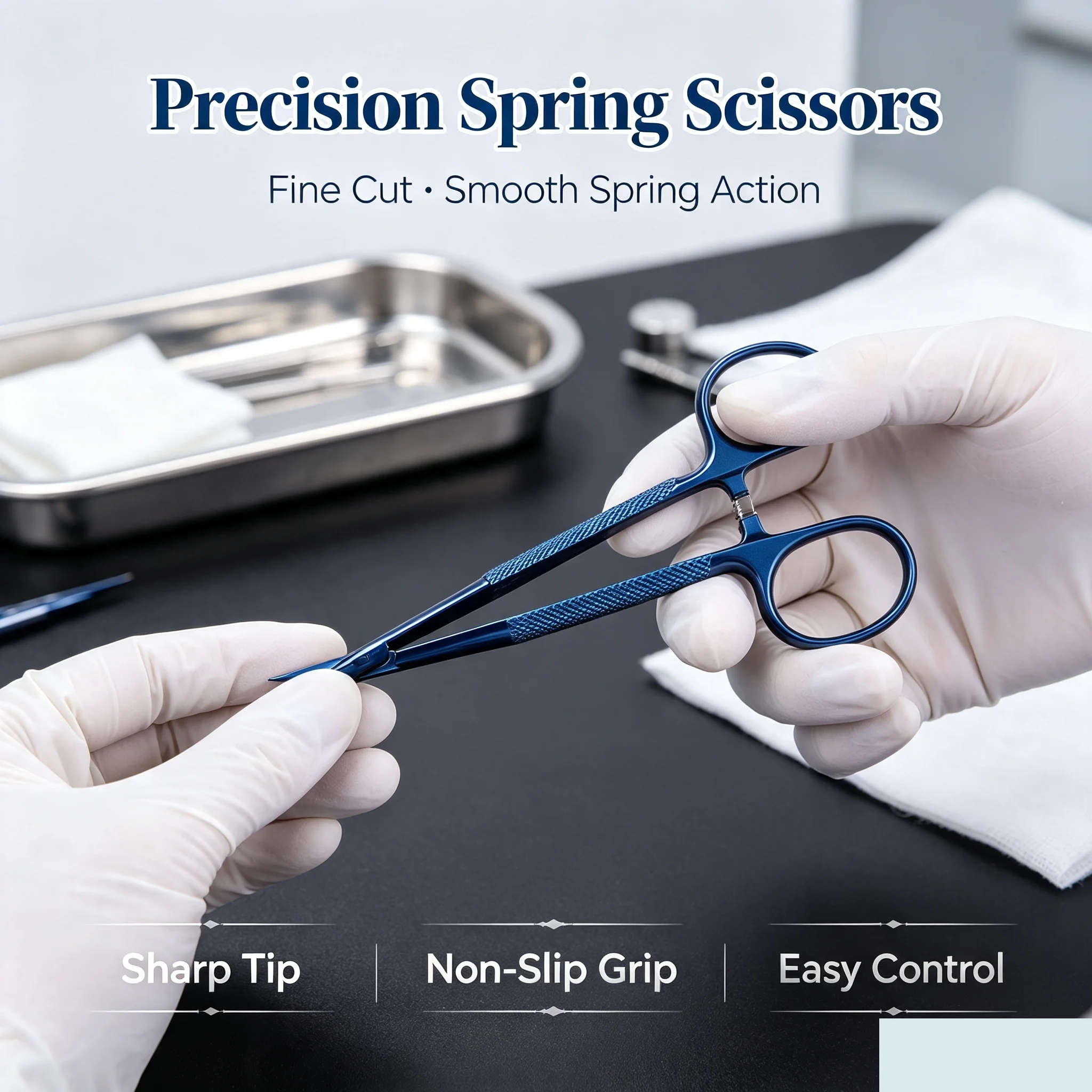 Titanium Alloy Ophthalmic Instruments - Microsurgical Dental Needle Holders Scissors Tweezers Surgical Forceps Set