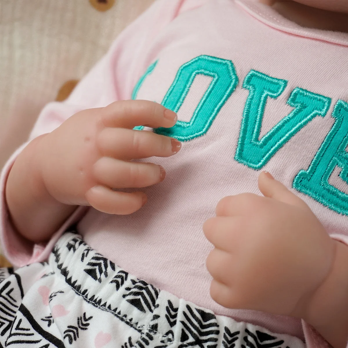 JOYORA 50CM Reborn Puppe Baby Puppe Abgeschlossen Malerei Schlaf Vinyl Neugeborenen Baby 3D Haut Sichtbare Adern Nette Sammlung kunst Puppe