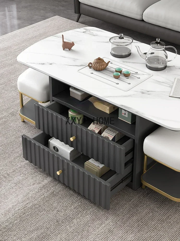 Coffee Table Small Apartment Smart Boiling Water Small Tea Table Living Room Home Simple Storage Tea Table