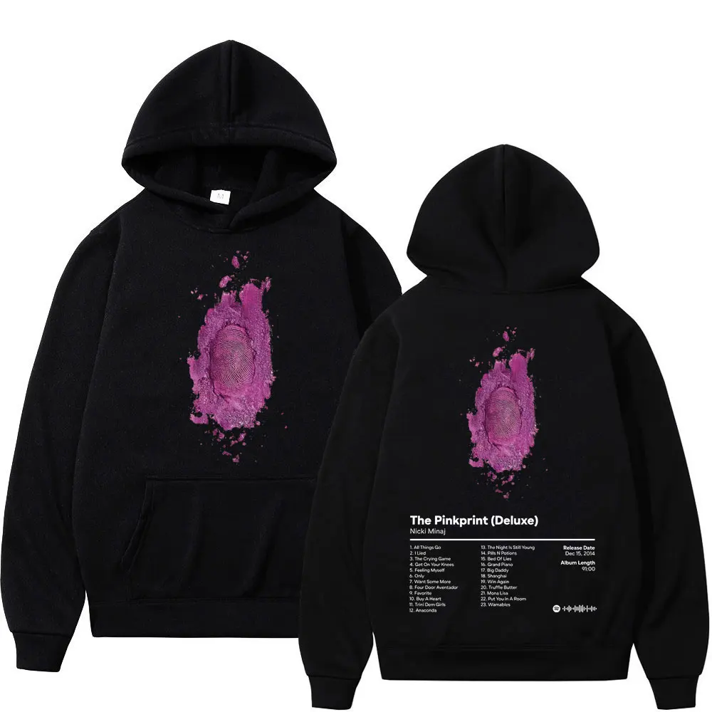 

Rapper Nicki Minaj Album Graphic Hoodies Men's Women's Harajuku Hip Hop Hooded Sweatshirts Fashion Casual Oversized Pullovers