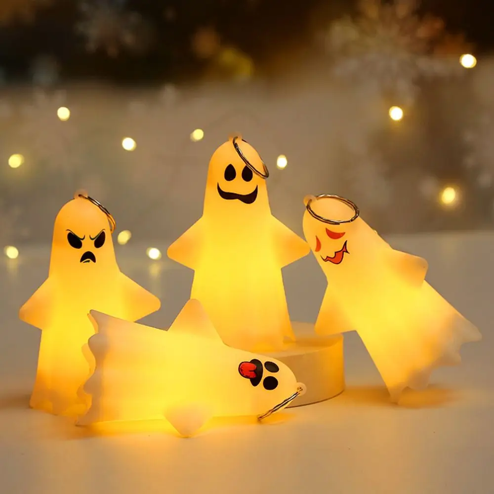 Creative Handheld Ghost Hanging Lamp Hanging LED Halloween Ghost Light Cute Luminous Pumpkin Lantern Home Decor