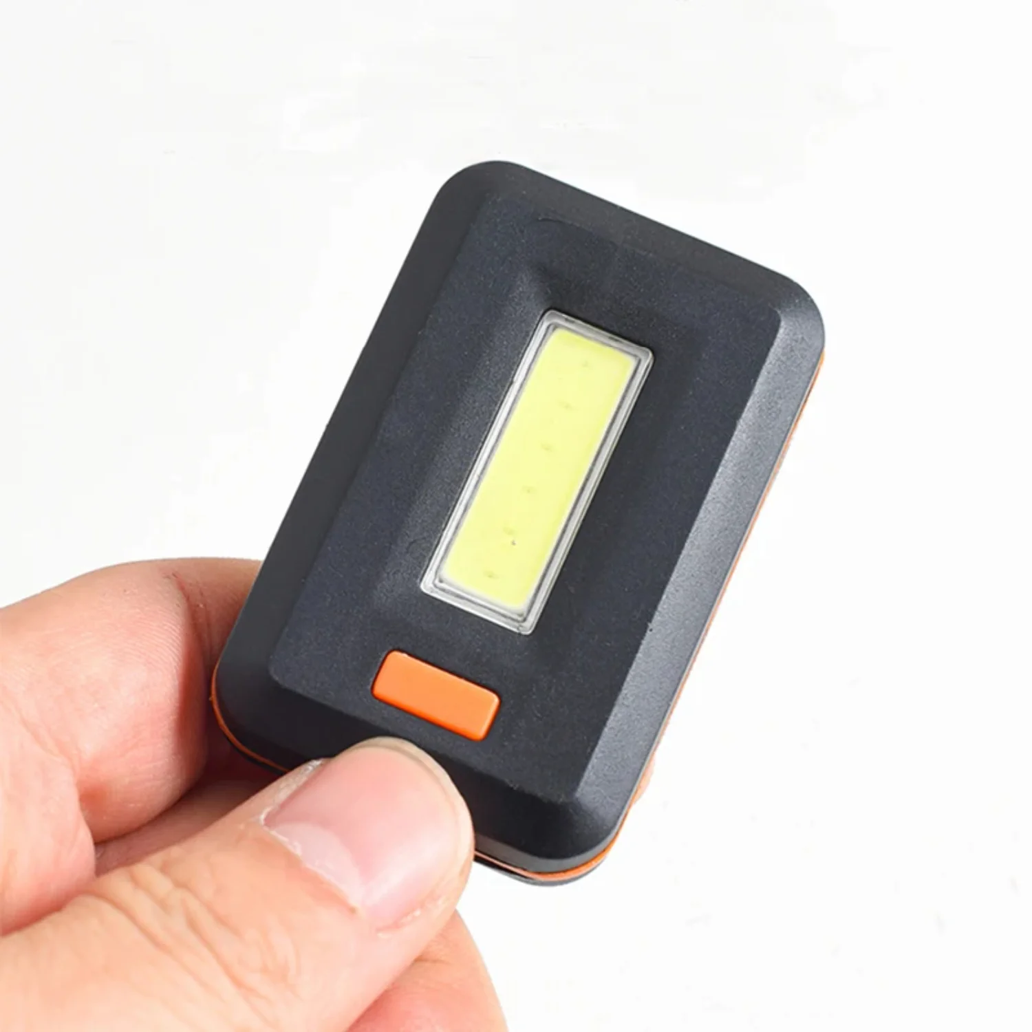 Portable Mini COB  Keychain Flashlight Outdoor Emergency Light Keyring Torch Light Lamp with Carabiner  Hiking Camping