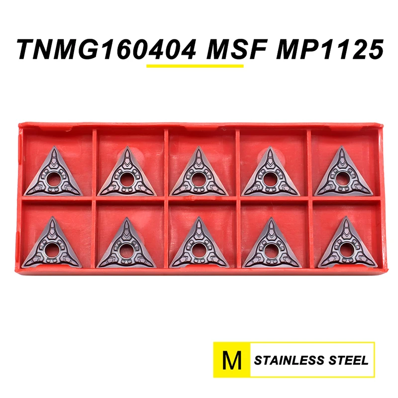 TNMG160404 MSF MP1125 كربيد إدراج الداخلية تحول أداة التنغستن شفرات من الكربيدات TNMG 160404 آلة خرط تعمل بالتحكم الرقمي بواسطة الحاسوب لالفولاذ المقاوم للصدأ