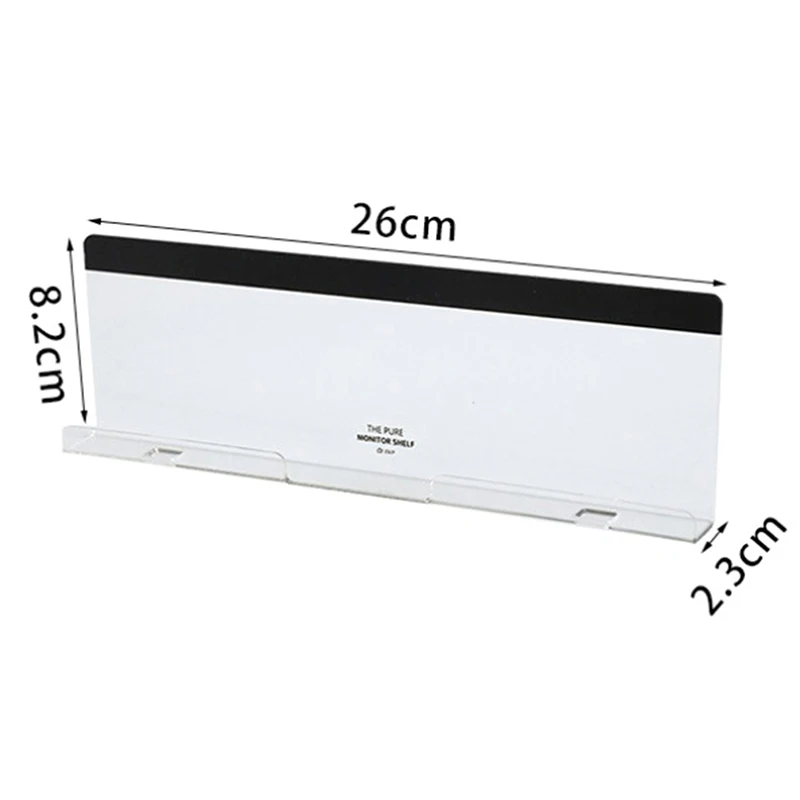 Creative Acrylic Monitor Message Memo Board For Sticky Note Transparent Name Card Phone Holder Desktop Plastic Holder Stationery view 6