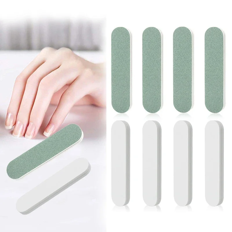 Materiały do paznokci dla profesjonalistów 100/25Pcs dwustronnie pilniki do paznokci i bufory zestaw polerowanie Stick Bar żel UV Manicure papier ścierny