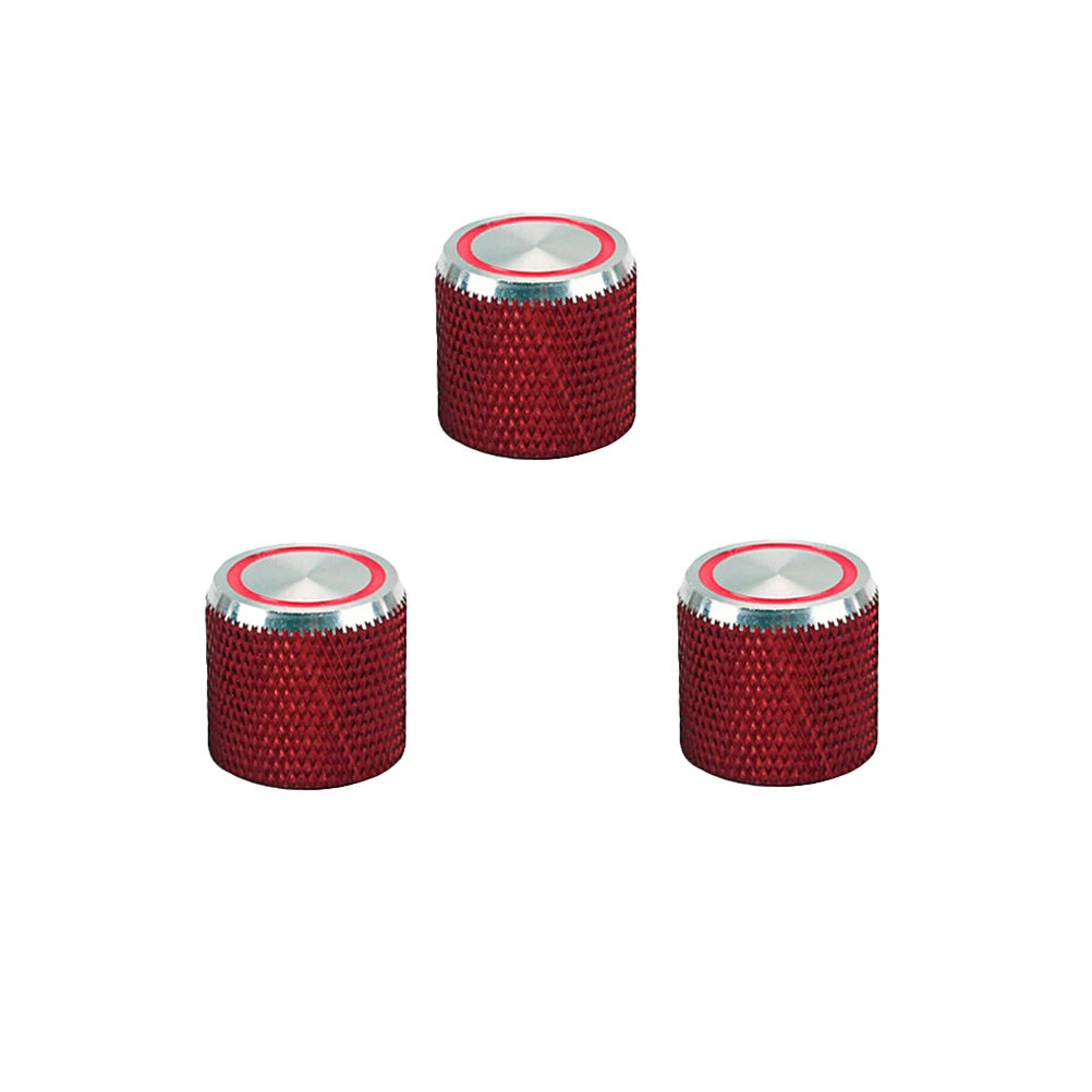 

3pcs Metal Electric Guitar Control Knobs Volume Tone Speed Buttons Replacement Durable Accessories For Guitar Parts Silver Gd138
