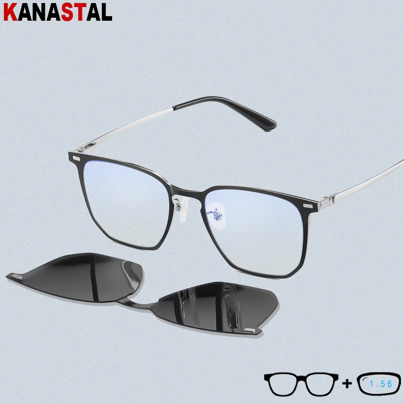 

Men Prescription Reading Glasses Women Blue Light Blocking Computer Eyeglasses Frame Polarized Sunglasses Optics Lenses Eyewear