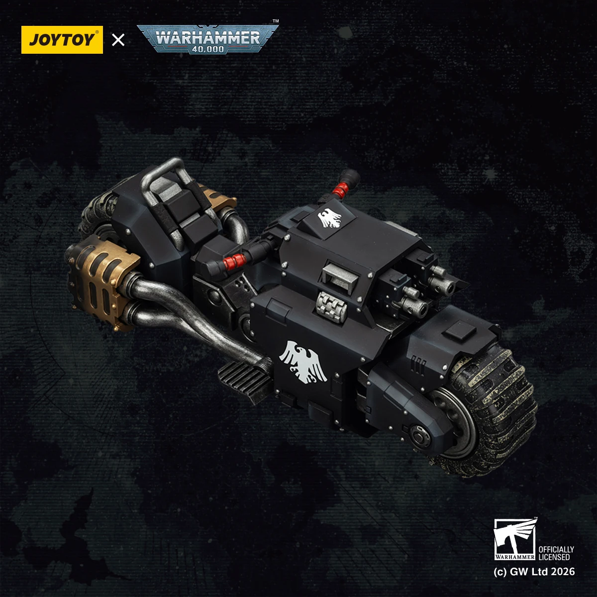 

【MT】JOYTOY Warhammer 40K Space Wolves Raider-pattern Combat Bike with Twin-linked Bolt Rifles 1/18 Action Figure Toy