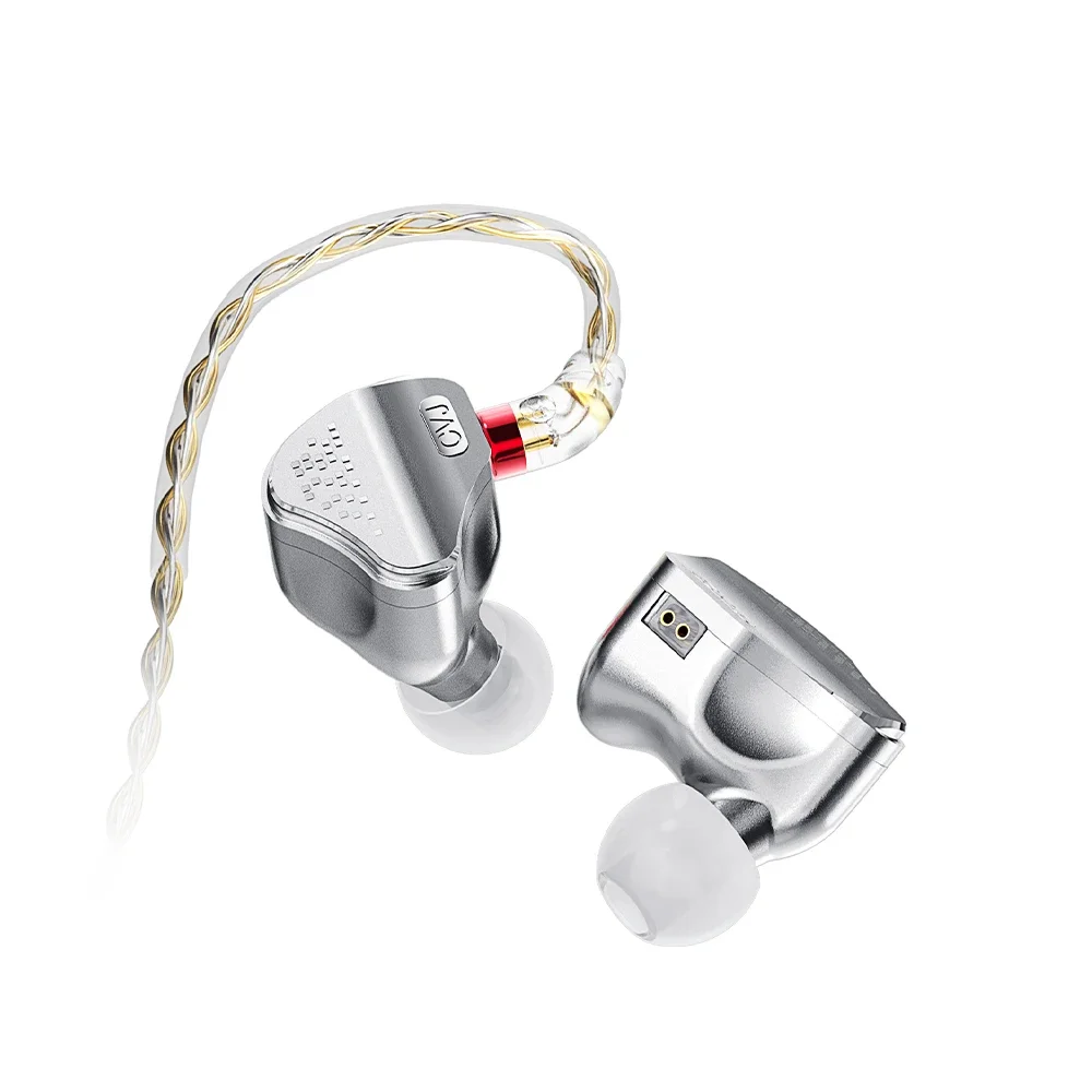 Fone de ouvido hiFi intra-auricular CVJ Bidong híbrido, Auriculares com fio para audiófilos, Edição Dia dos Namorados, 1DD, 6BA