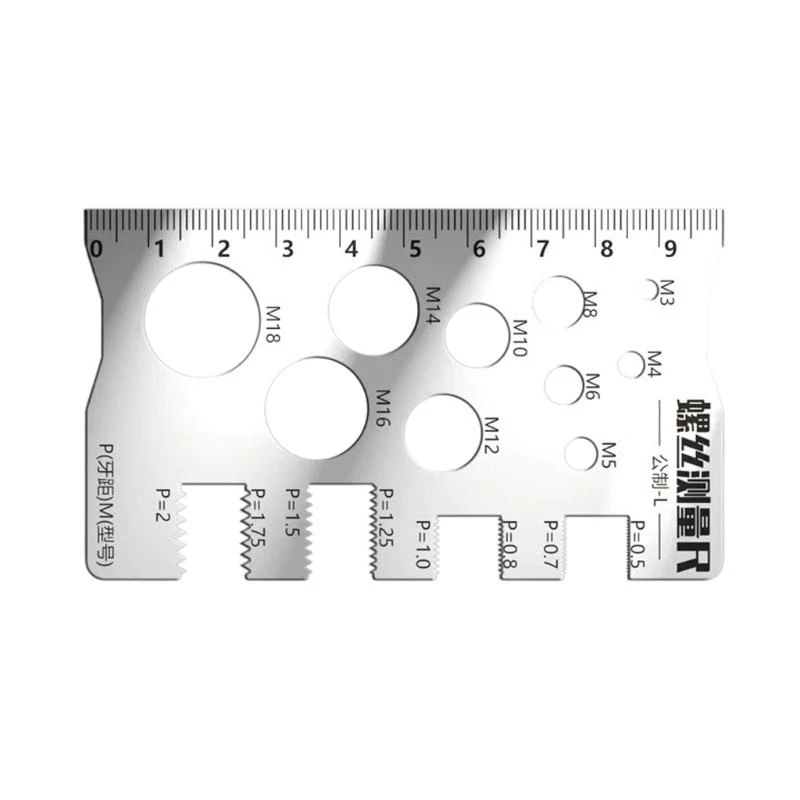 Y1AD High Accuracy Screw Thread Gauges Accessory For Determining Drill Bit Tap Size