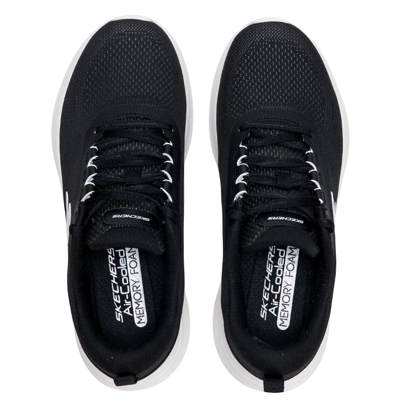 

Skechers Women's Shoes Breathable Black Casual Shoes Comfortable and Lightweight Mother's Shoes Soft Sole Mesh Non-Slip Sneakers 150620-Bkw