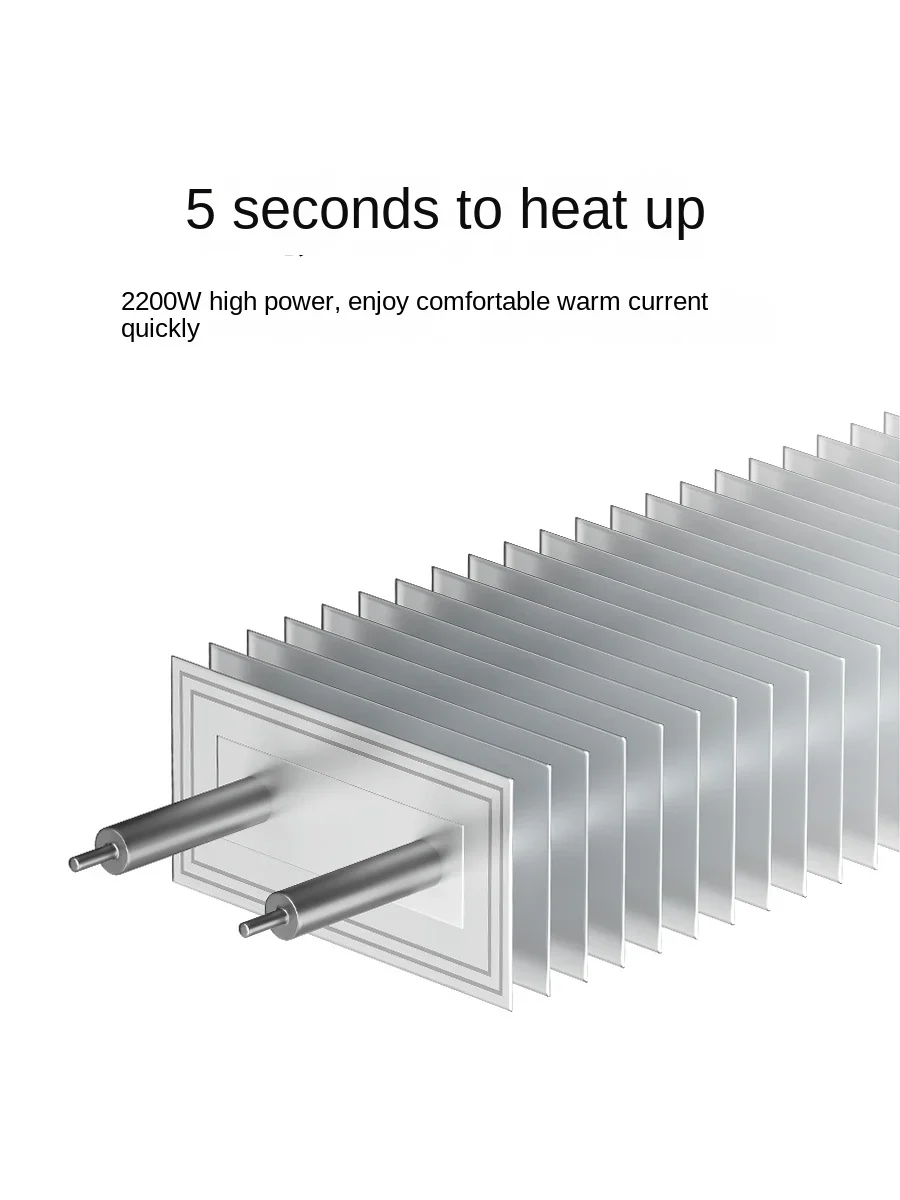 미 홈 스커트 라인 전기 히터 2 개, 가정용 급속 난방, 넓은 영역 따뜻한 공기 선풍기 오븐 난방, 신제품