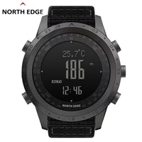 NORTH EDGE DESERT Men Digital Watch Outdoor Sports Running Swimming Outdoor Sport Watches Altimeter Barometer Compass WR50M