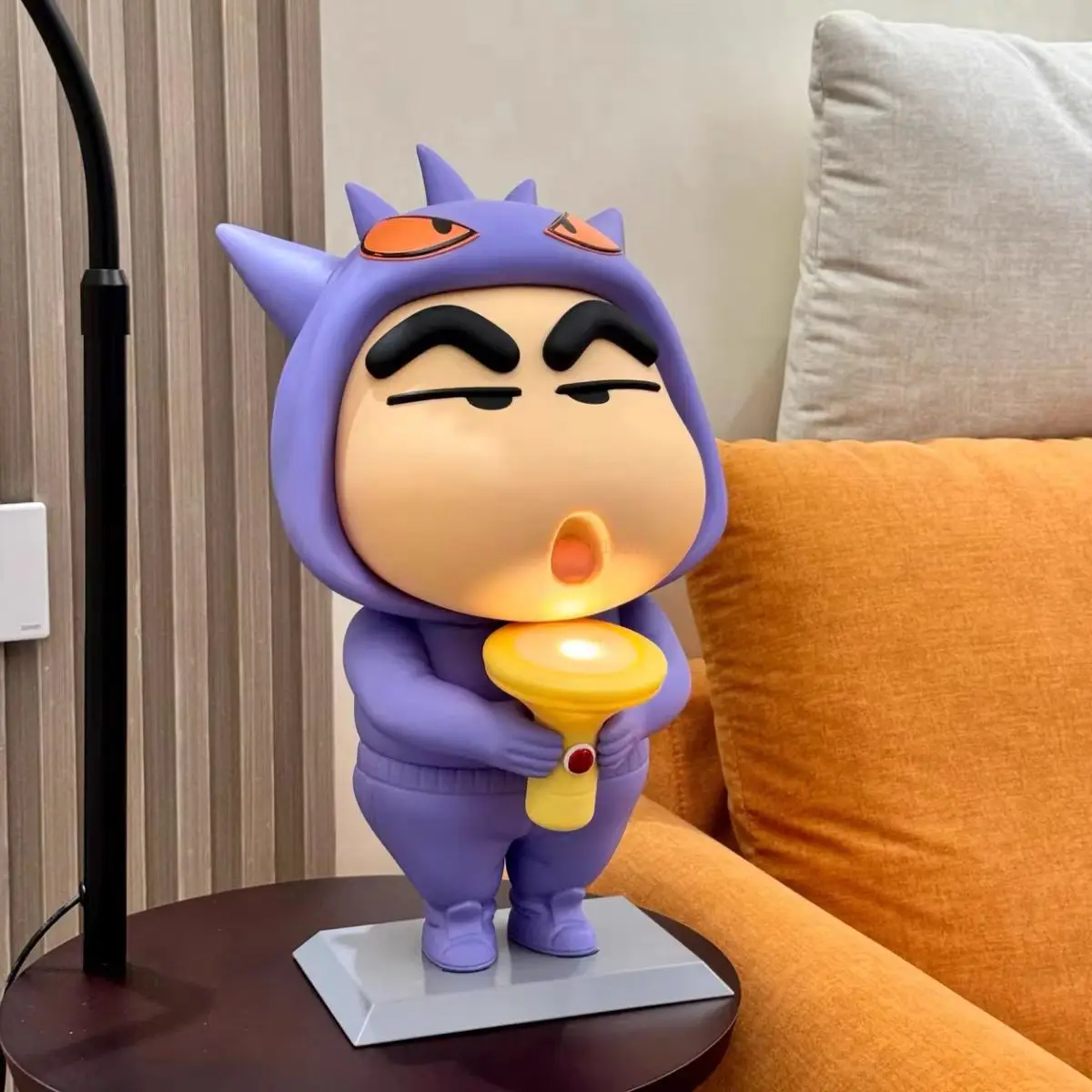 

New Crayon Shin-Chan Peripheral School Uniform Doll Pat Ligh Home Decoration Entrance Tv Cabinet Surprise Desktop Ornament Gifts
