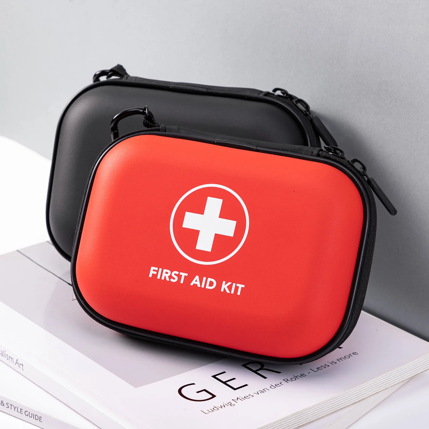 Empty Outdoor First Aid Kit Bag–Waterproof PU+EVA Case, Compartmentalized for Camping,Survival Gear, Emergency Medical Supplies