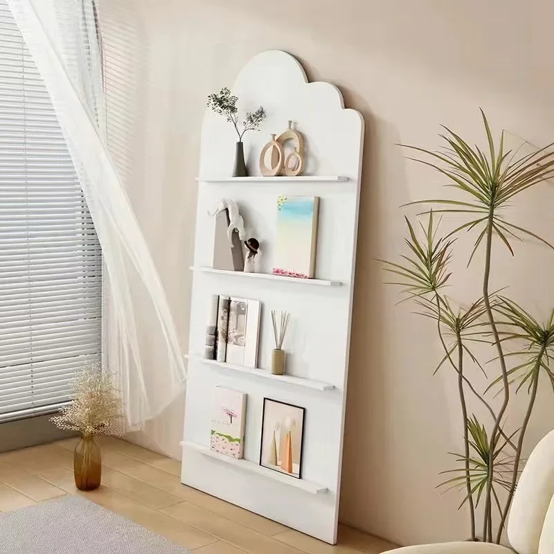 Design Modern Bookcase Shelf Living Room Cabinet Magazine Rack Book Storage Shelves Estanteria Habitacion Children Books White