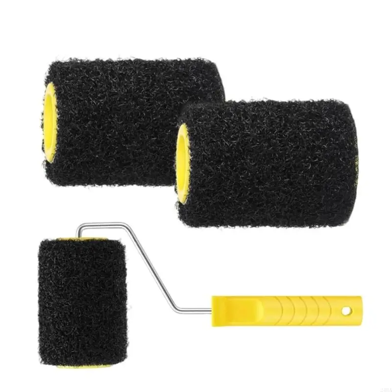 Wall Painting Tool Contains 3 Roller Refills And Comfort Gripping Handle For Smooth Wall
