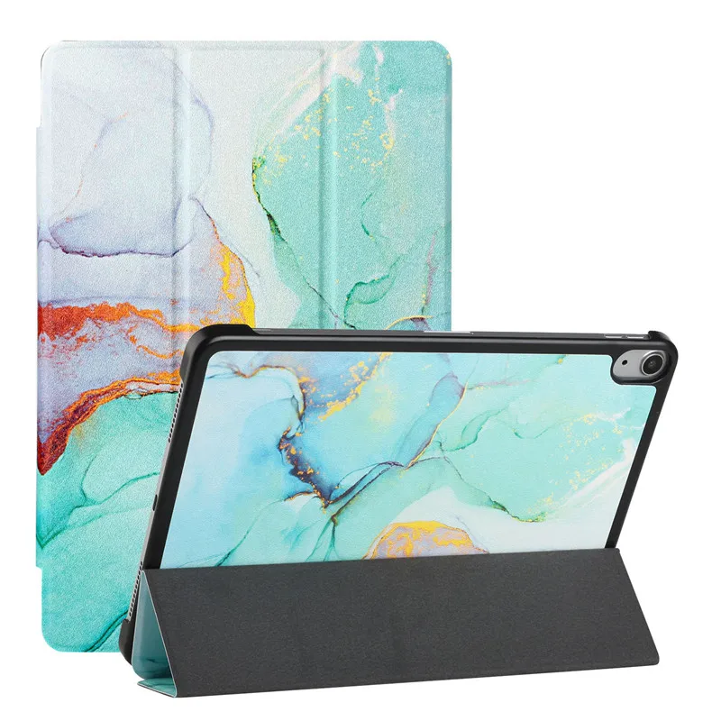 Tablet Cover For iPad Mini 6 5 4 Case Marble Pattern Tri-Fold Leather Cover For iPad Mini 6 Case For iPad Mini 6 2021 Cover