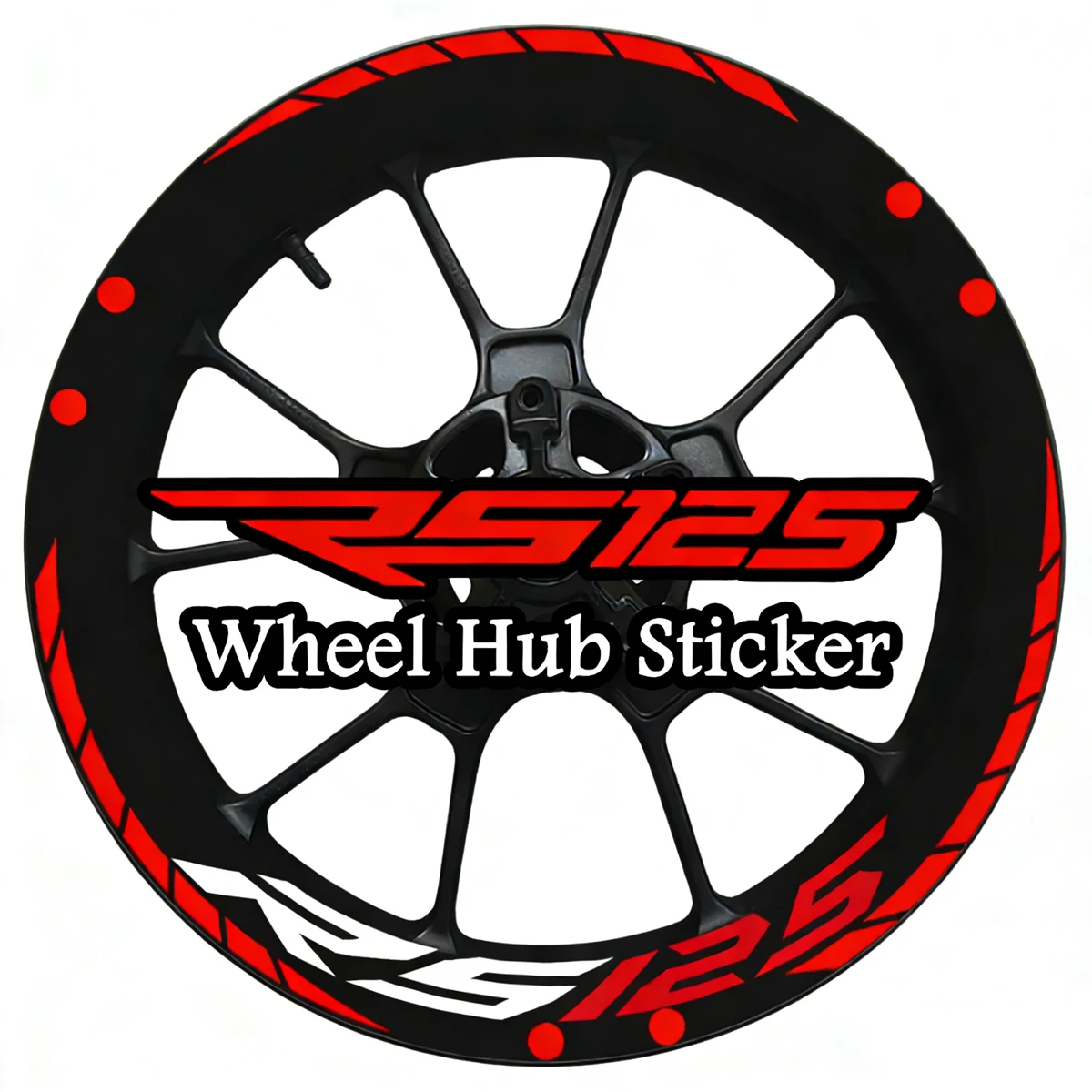 AliExpress NONE For Aprilia RS125 RS 125 17'' Reflective Motorcycle Wheel Hub Stickers Sport Bike Moto Rim Strips Decor Vinyl Accessories Decals