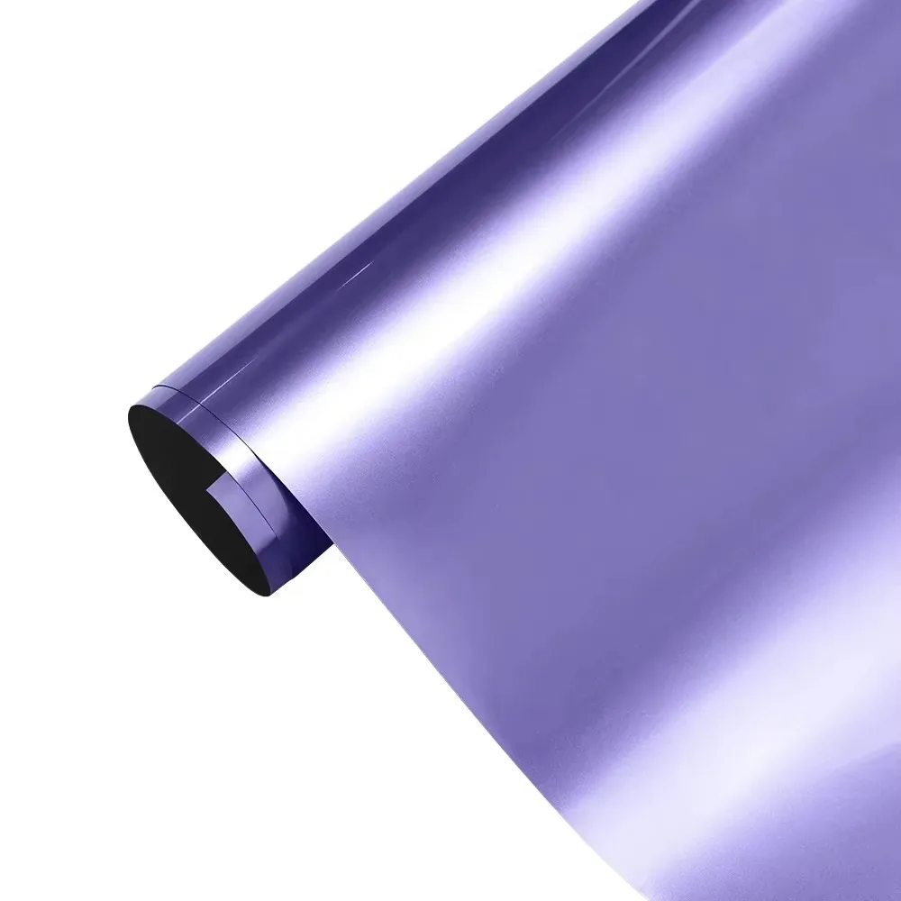 Car Wrapping Film High-Quality PET Liquid Metal Viola Purple for Full or Partial Body Wrap Auto Scratch-Resistant Cover