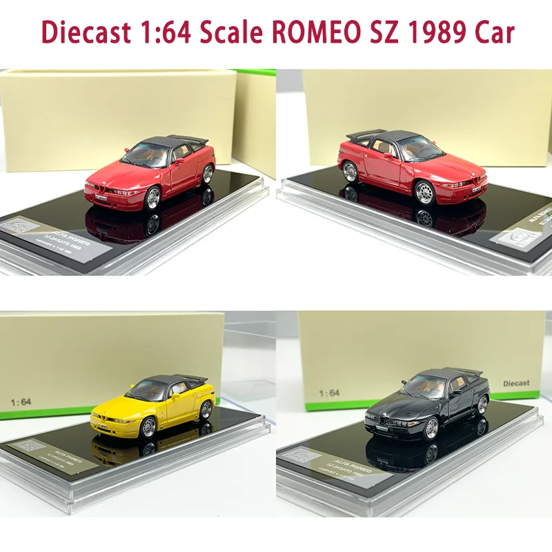 

Diecast 1:64 Scale ROMEO SZ 1989 Alloy Simulation Car Model Collection Souvenir Holiday Gift Toy Static Display