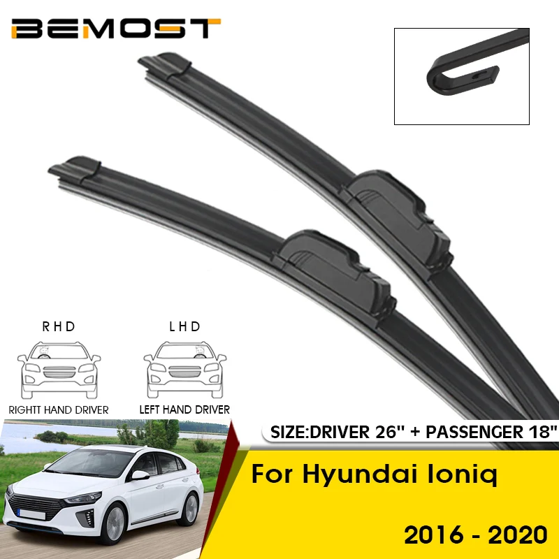 

Car Wiper Blades For Hyundai Ioniq 2016-2020 Windshield Windscreen Front Window Blades 26"+18" Car Accessories