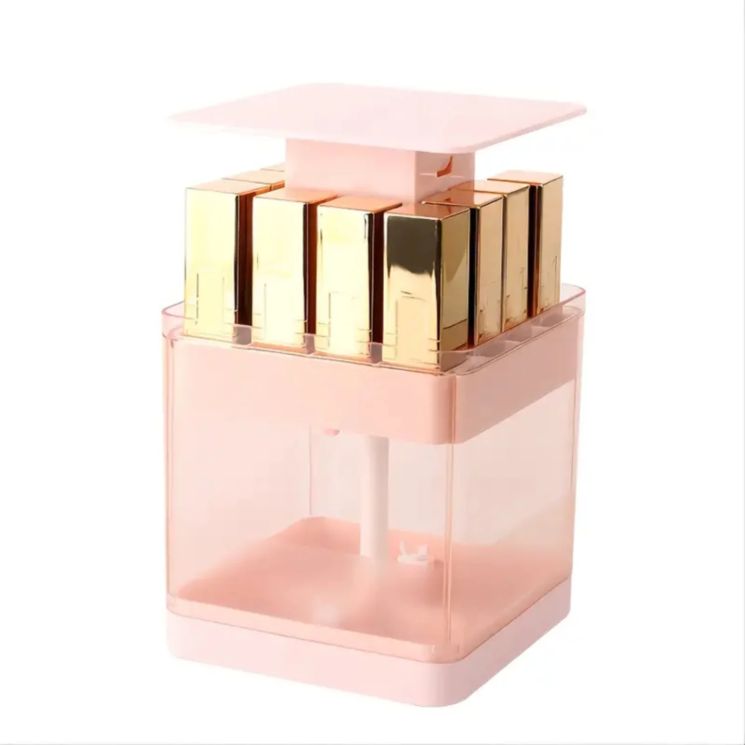 플라스틱 방진 프레스 타입 립스틱 홀더 여성용 메이크업 정리함 - 드레싱룸용 립글레이즈 보관 데스크탑 화장품 랙