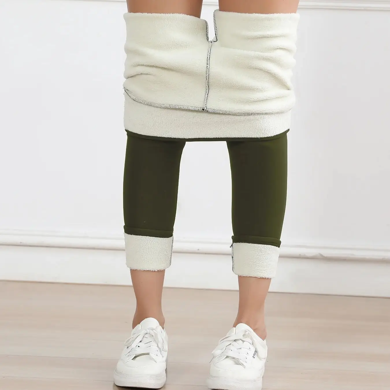 الشتاء طماق النساء سميكة المخملية الأسود الدافئة طماق النساء تمتد عالية الخصر منع الباردة سوبر بناطيل تدفئة