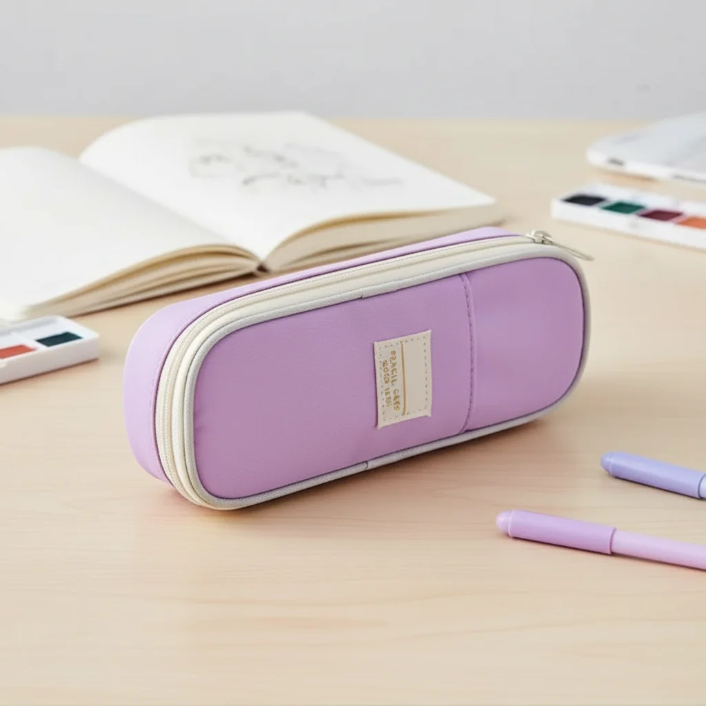 Trousse à crayons de grande capacité, boîte de rangement pliable pour fournitures scolaires et de bureau