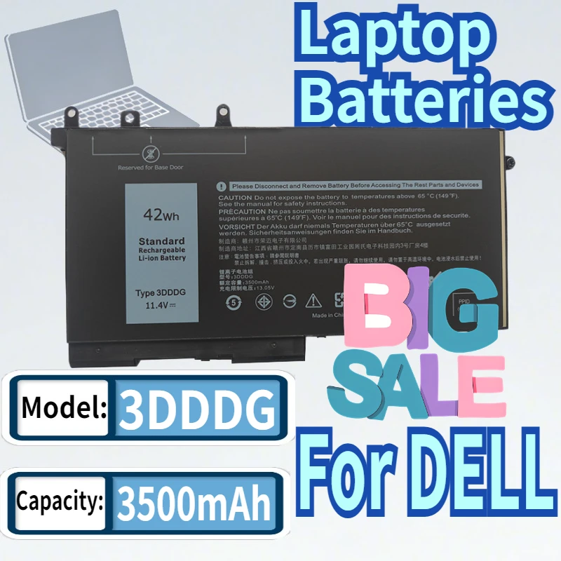 

7.6V GJKNX 93FTF 3DDDG 83XPC 4YFVG Laptop Battery For DELL Latitude 5280 5480 5580 E5280 E5480 E5580 E5290 E5490 E5590