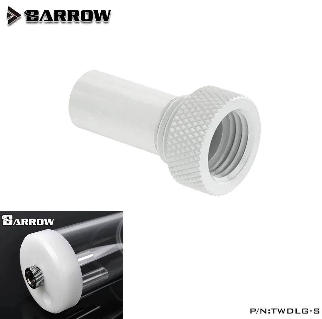 Barrow water-cooled connector with bubble-proof external flow guide and adjustable liquid level for storage tank TWDLG-S