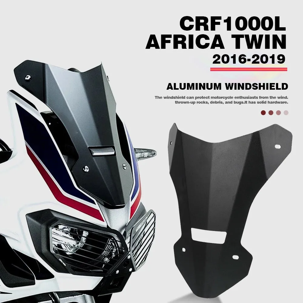 Windshield For HONDA CRF1000L Africa Twin CRF 1000L 2016-2019 Motorcycle Sports Short Windscreen Deflector Protector Wind Screen