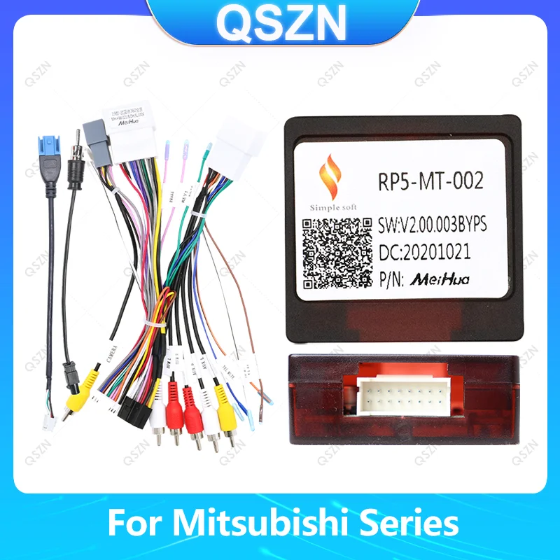 For Mitsubishi Outlander Pajero Montero Shogun L200 Strada Triton ASX RVR Eclipse Cross Android Car Radio 16 Pin Power Cable