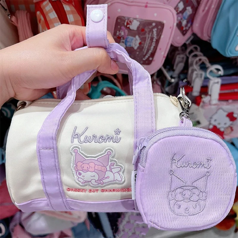 Sanrio Kawaii Kuromi Mijn Melodie Handtas Anime Cinnamoroll Make-Up Tas Meisje Hart Cartoon Schattige Schoudertas Tij Cadeau Voor Kinderen