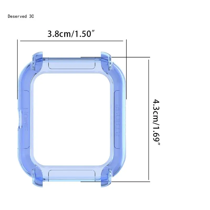 Compatible for GTS2mini Smartwatch Protective TPU Cover Washable Shockproof Shell Dustproof Flexible Case Anti Scratch