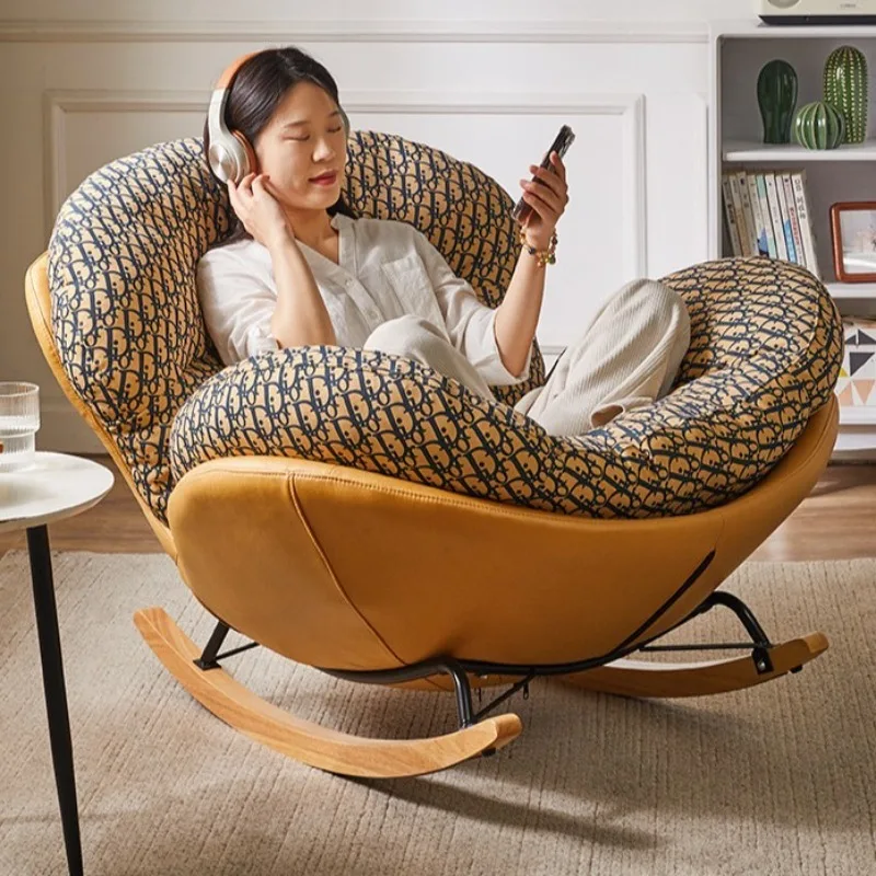 Leisure Rocking Chair Adult Reclining Chair Adult Easy  Rocking