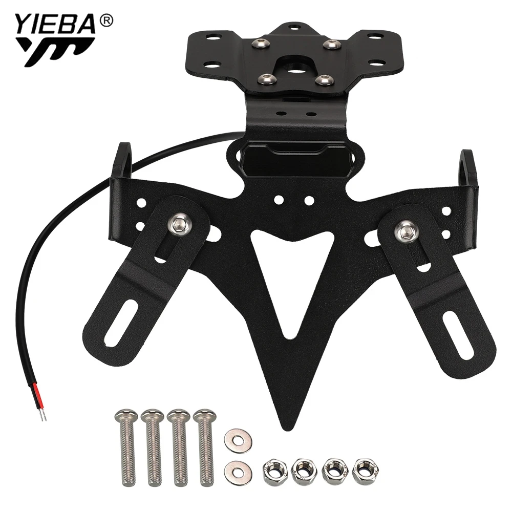 License Plate Holder MT07 2022 2023 MT 07 For Yamaha MT-07 FZ-07 Tail Tidy 2013-2021 Moto Cage Rear Fender Registration Bracket