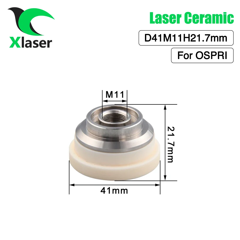 XLaser Ospri FC-14 Fiber Laser Ceramic D41M11H21.7mm Nozzles Holder OEM Model For Ospri Fiber Laser Cutting Machine Head