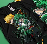 Camiseta Deku Katsuki Bakugo All Might Boku No Hero Academia Katsuki Midoriya 150