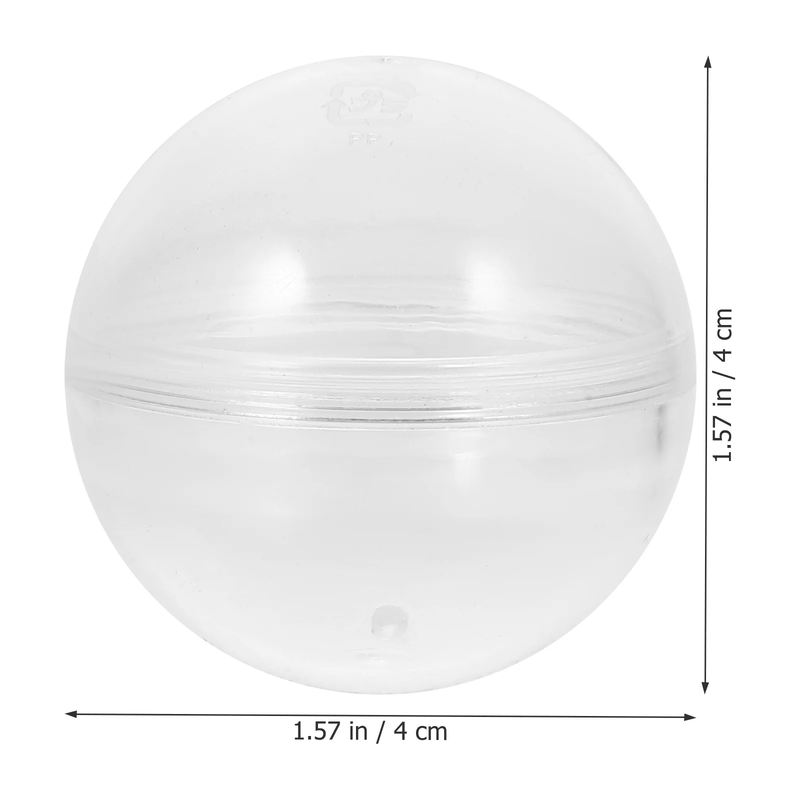 

10 Pcs Shell Round Vending Machine Capsules Ball Plastic Bulk Empty Clear-colored
