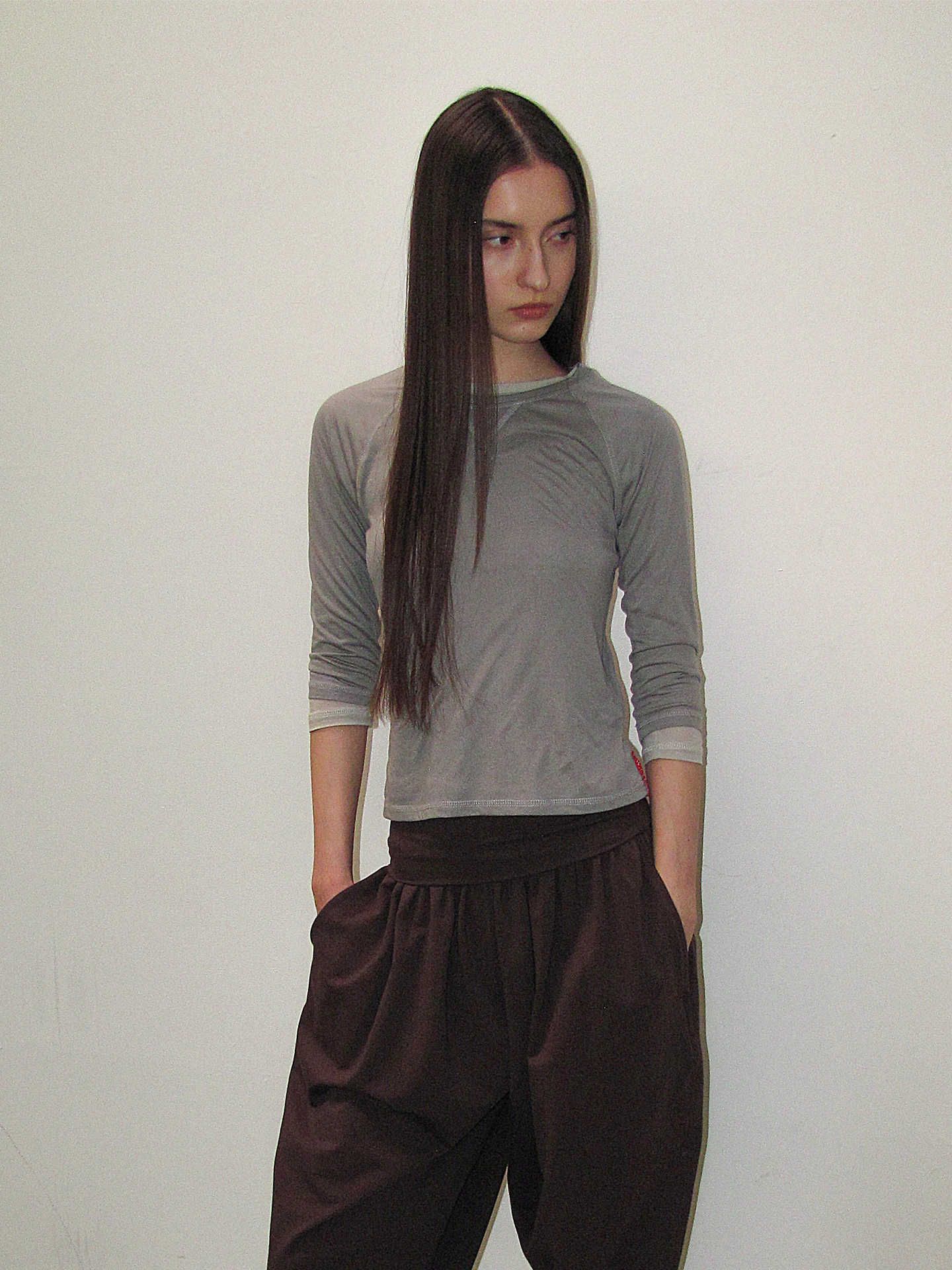 

Ретро-футболка с рукавами-крылышками и вырезом халтер, мягкий высокоэластичный топ с круглым вырезом из смесового волокна лиоцелл, повседневный удобный женский топ