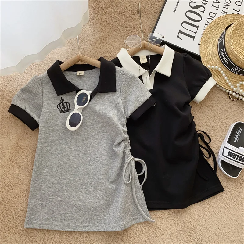 قمصان وفساتين للأطفال ، ملابس كاجوال للأطفال ، ملابس رياضية ، فتيات ، صيف ، 5 ، 6 ، 7 سنوات ، جديد ، ، ، ، #1