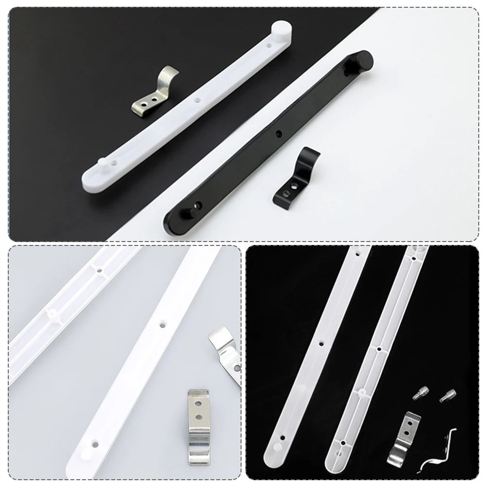 

1 set Heavy Duty Hidden Door Track Cabinet Drawer Slides Plastic Iron Smooth Quiet Stable Flexible Cabinet Bookcase Hardware